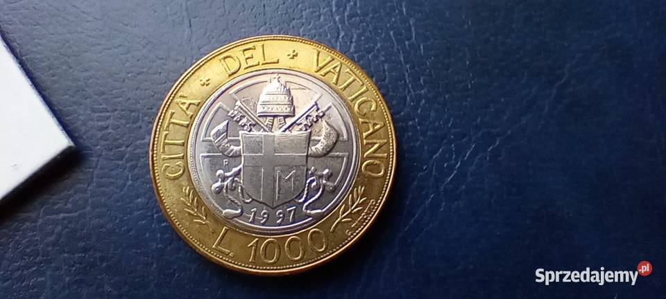 Stare monety 1000 lir 1997 Watykan podkarpackie Lesko