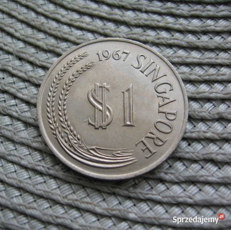 Singapur 1 Dolar 1967r Ładna Kolekcje Kalisz
