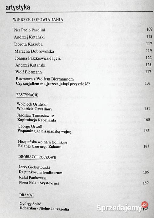 Lewą nogą Polityka artystyka 2356 1995 lubelskie