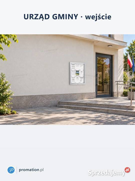 Gablota informacyjna zewnętrzna solidna do Wrocław