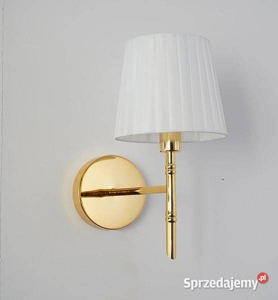 Kinkiet glamour złoty lampa ścienna do salonu Warszawa
