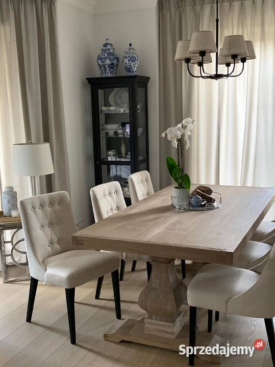 Stół dębowy rozkładany na dwóch masywnych nogach Łódź sprzedam