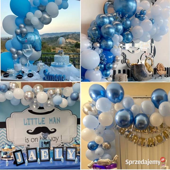 Balony Lateksowe Niebieskie Zestaw 50 AS Płock