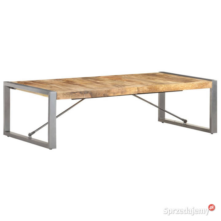 Stolik kawowy 140 x 70 x 40 surowe drewno mango Warszawa