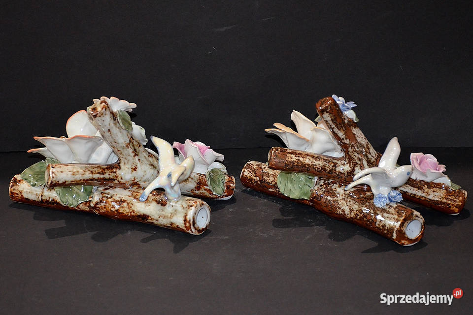 Porcelana Nofi gałąź kwiatowa mniejsza motyle