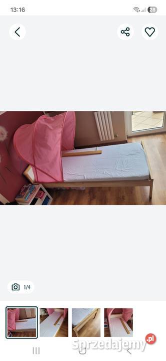 Ikea łóżko dziewczęce SNIGLAR