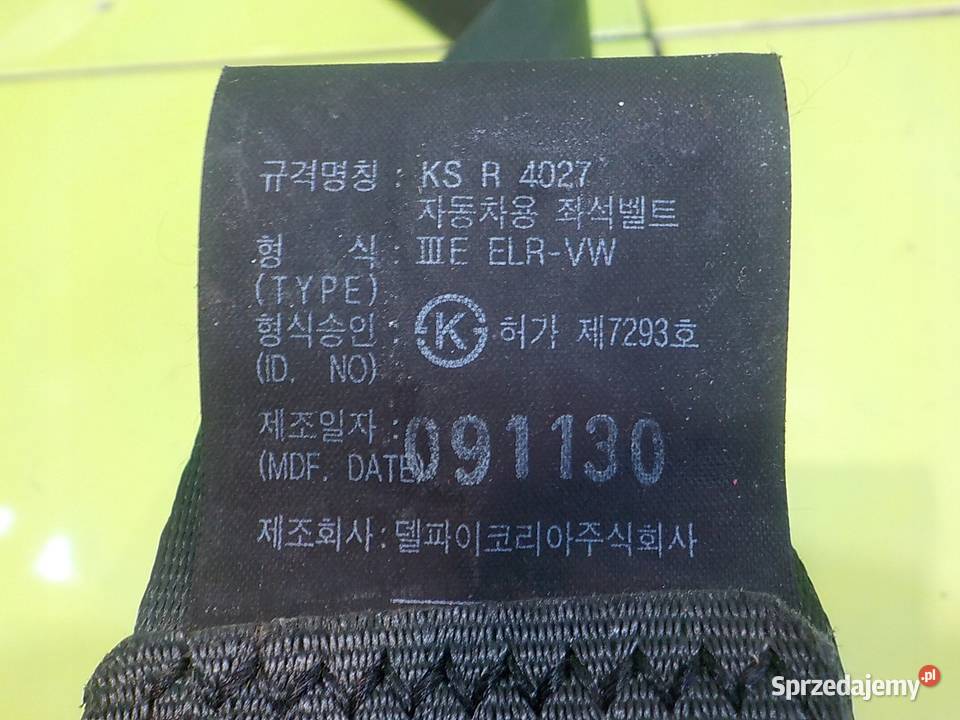 KIA SOUL I 10r 5D pas bezpieczenstwa lewy przod Pasy bezpieczeństwa mazowieckie Suków
