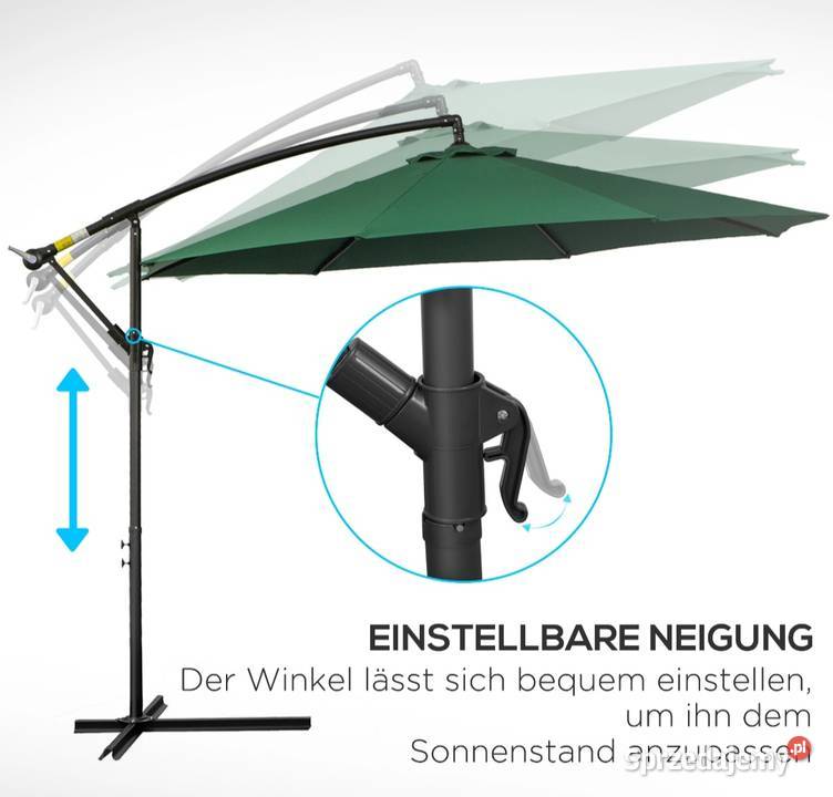 Parasol ogrodowy przeciwsłoneczny odpinany na Brzesko