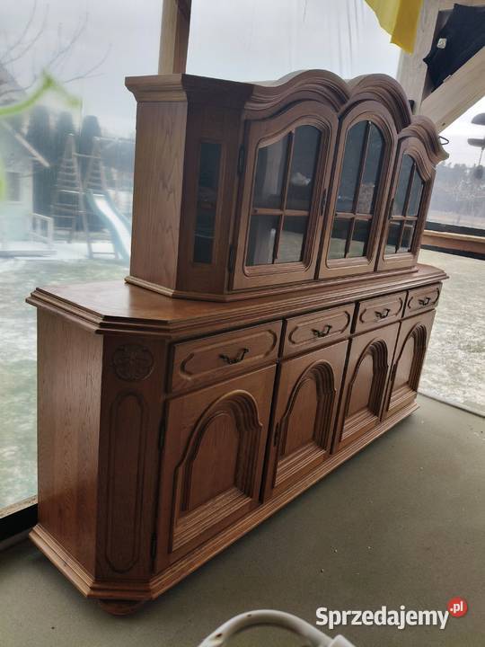 Komoda witryna stara drewniana Niemodlin