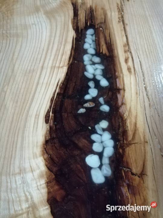 stół 300x100x7 monolit jesion żywica loft dąb 300cm Przysucha