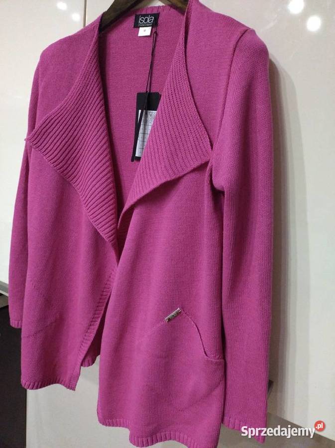 Kardigan w kolorze amarantowym