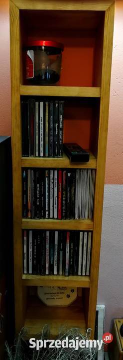 Regał na płyty kompaktowe CDDVD półka sosna 16cm Radków