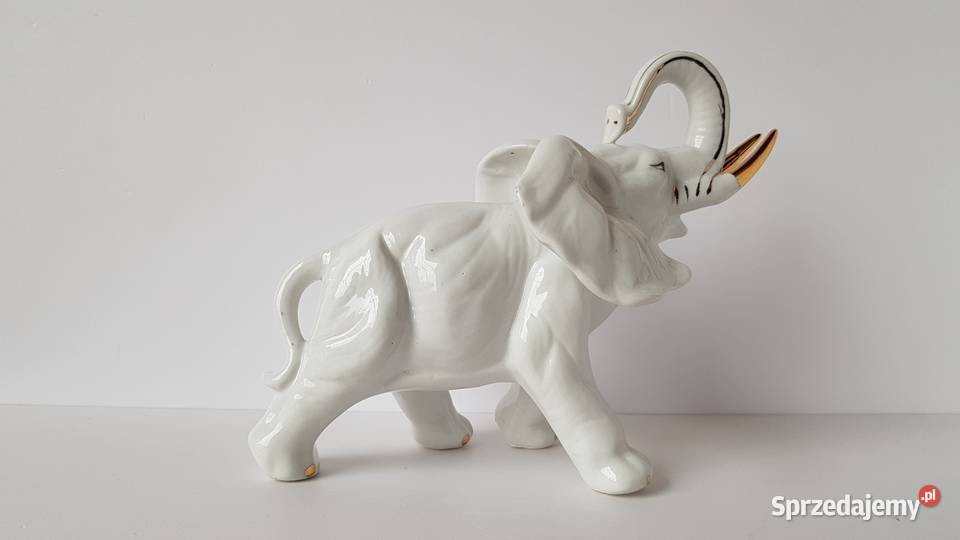 Porcelanowa figurka słoń 3 porcelana Dąbrowa Górnicza