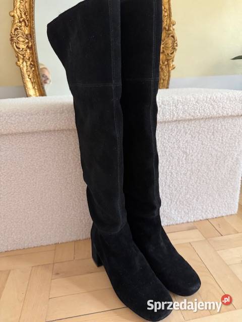 Kozaki Zara 37 że skóry zamszowej naturalnej 24cm Częstochowa