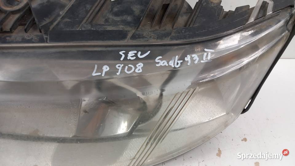 SAAB 93 II LAMPA PRZÓD LEWA EU SOCZEWKA Lampy przednie