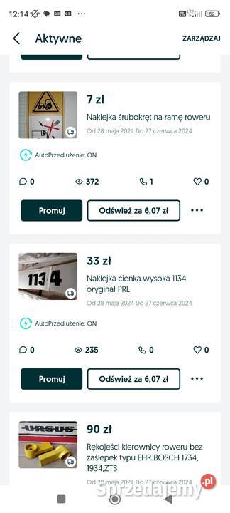 Naklejka 1134 do ursusa 1134 M87 Warszawa