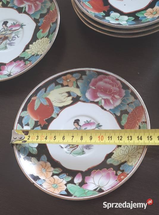 Talerzy deserowy ręcznie malowany porcelana Warszawa sprzedam