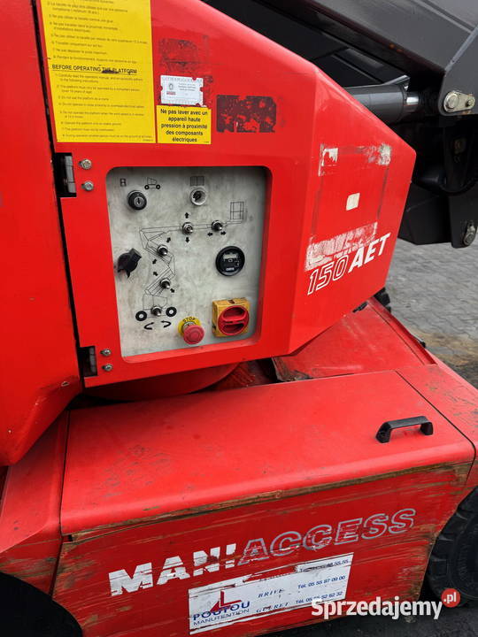 zwyżka podnośnik elektryczny MANITOU 150AET Rok produkcji 2003 Działoszyn