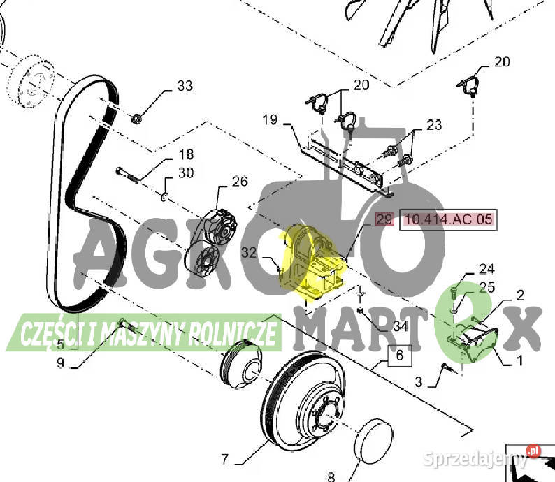84328749 WSPORNIK CNH Pozostałe Wichrów