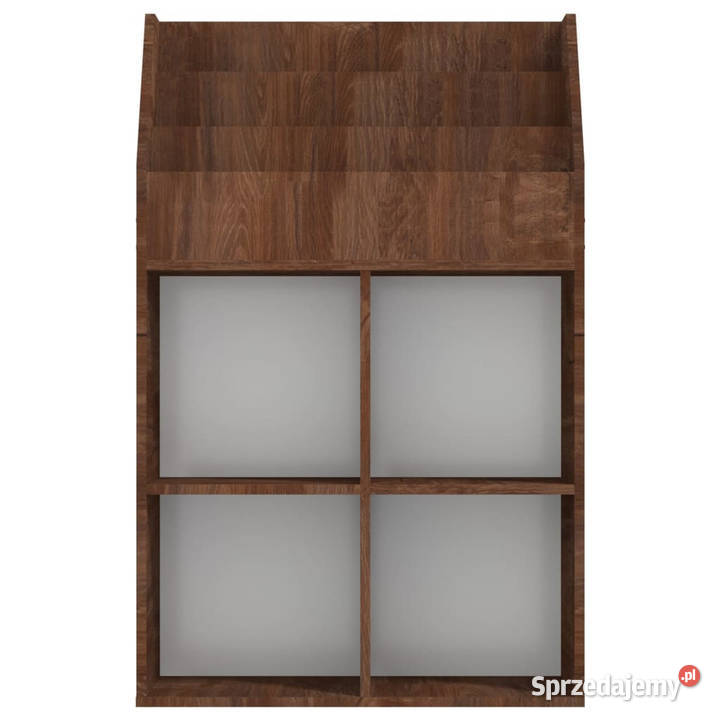 Regał na czasopisma dzieci brązowy dąb 71x30x114 Meble Warszawa