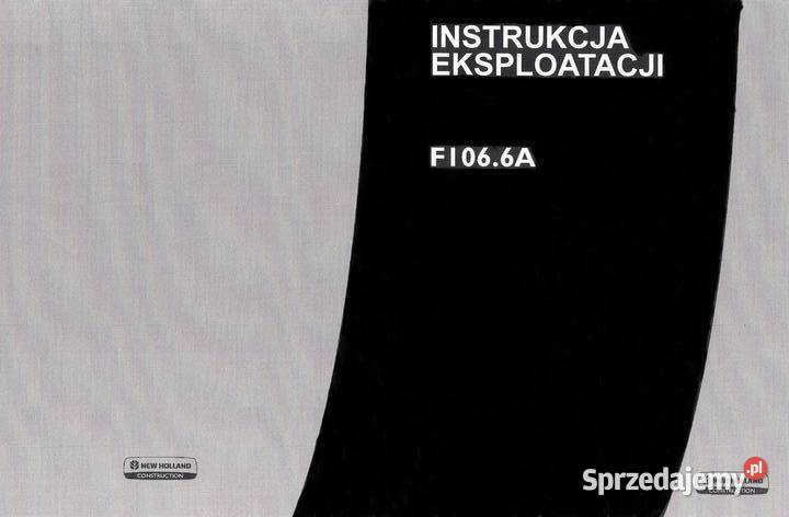 dtr instrukcja obsługi równiarka holland f1066a Szczecin