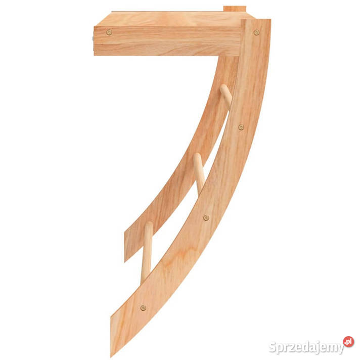 Wieszak na ręczniki 60x255x49 drewno orzecha Warszawa