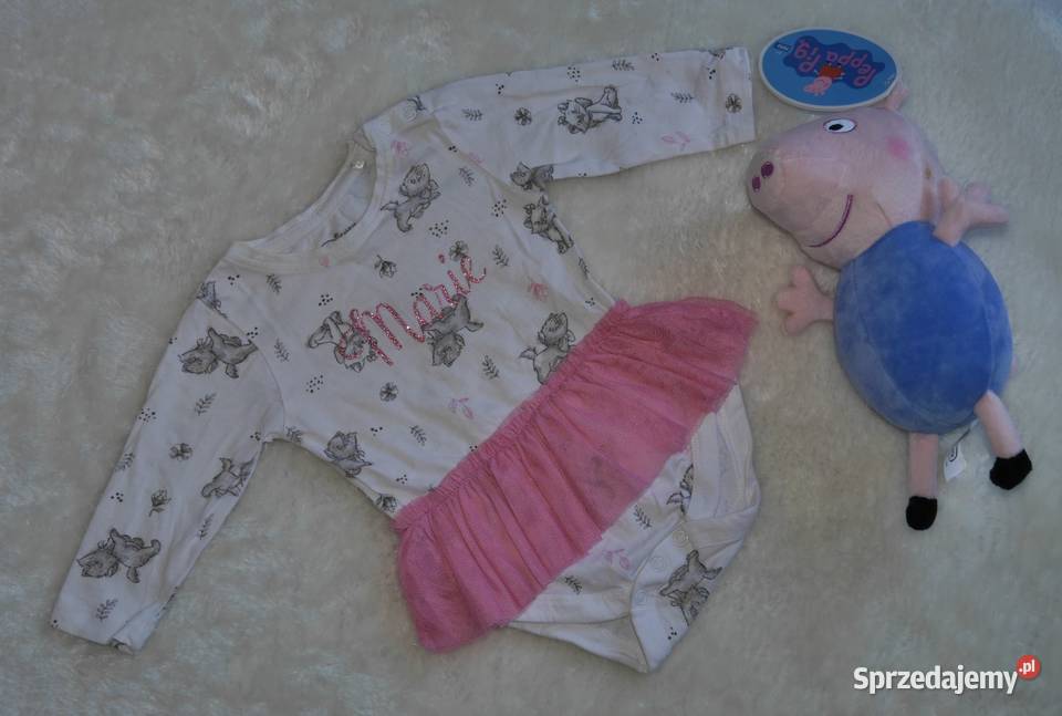 Disney śliczne body z falbanką 62 Wrocław sprzedam