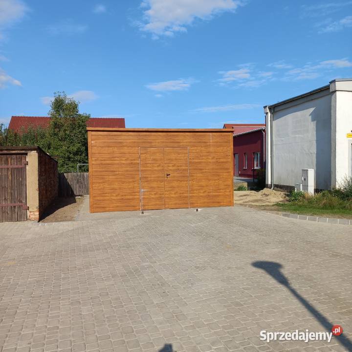 Wiata bkaszana Garaż blaszany 490x650 Ogród Sulechów