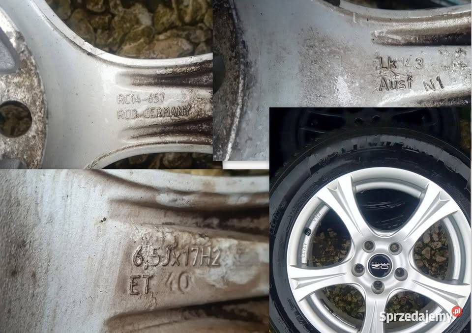 ALUFELGI 17 KOŁA 5 x 1143 RENAULT KIA NISSAN sprzedam