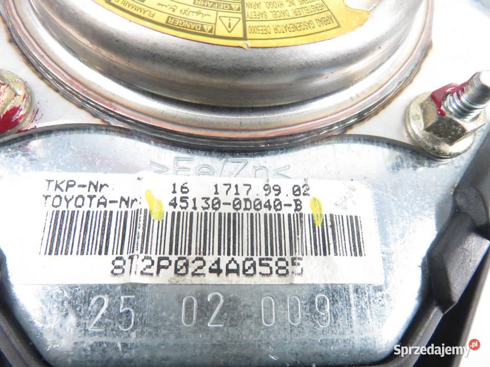 PODUSZKA KIEROWCY TOYOTA YARIS I P1