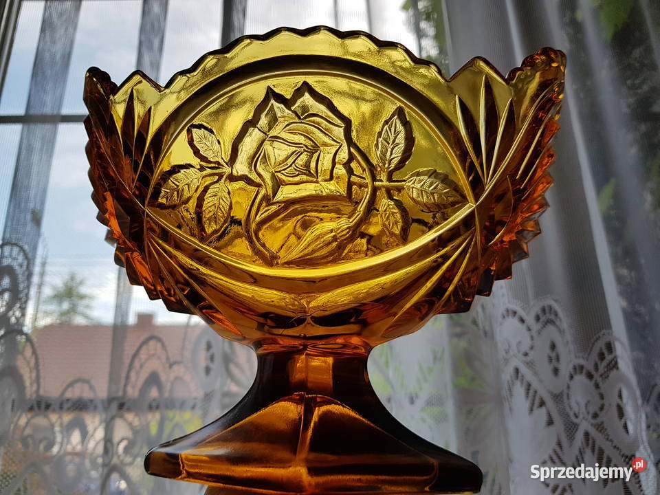 Bursztynowa żardiniera z różą Ząbkowice kolorowe Dąbrowa Górnicza sprzedam