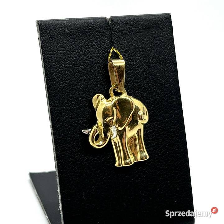 Złota Zawieszka Próby 750 387g Słoń Słonik złoto warmińsko-mazurskie Elbląg