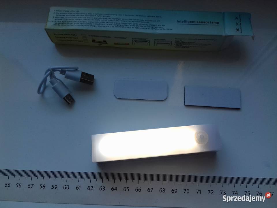 Lampka LED na czujnik ruchu i jasności 10 biały Bydgoszcz