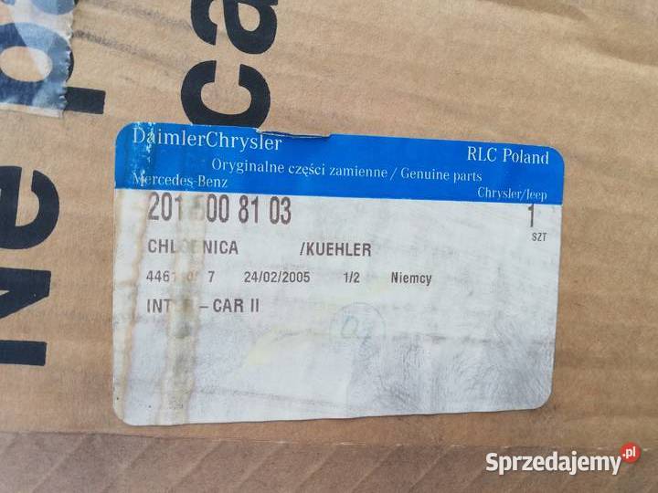 Mercedes 190 201 2516V Chłodnica 2015008103 osobowe pomorskie Gdańsk