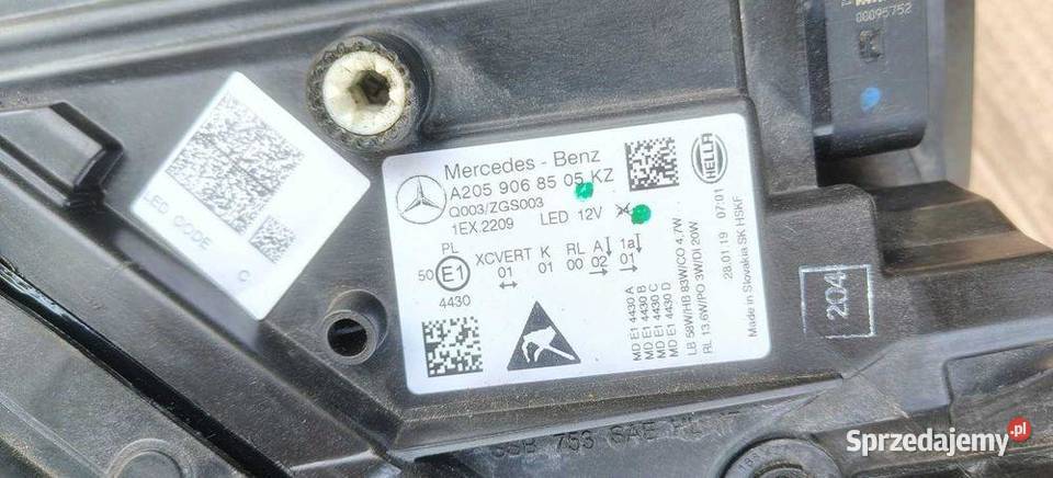 Lampa Przód Full Led MultiBeam Mercedes CKlasa dolnośląskie