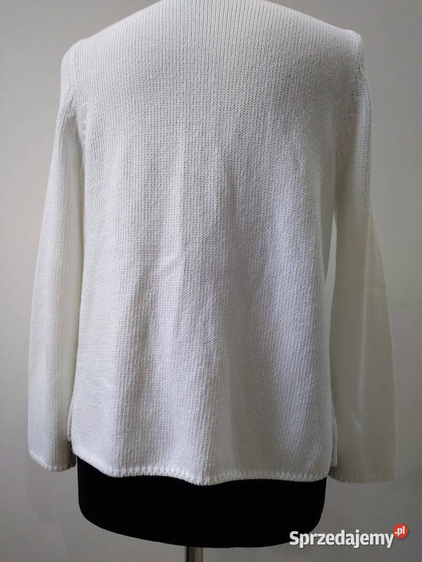 Sweterek bolerko damskie białyczarny rozmiar Ms Rozmiar 38(M) Kielce
