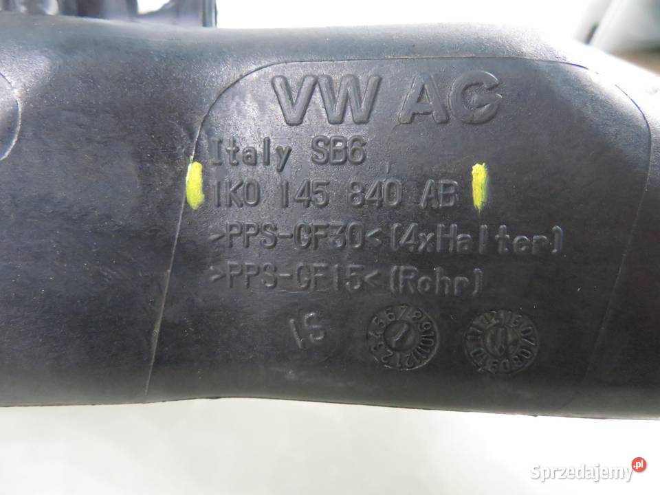 RURA INTERCOOLERA VW PASSAT B6 20 TDI Silniki i osprzęt małopolskie