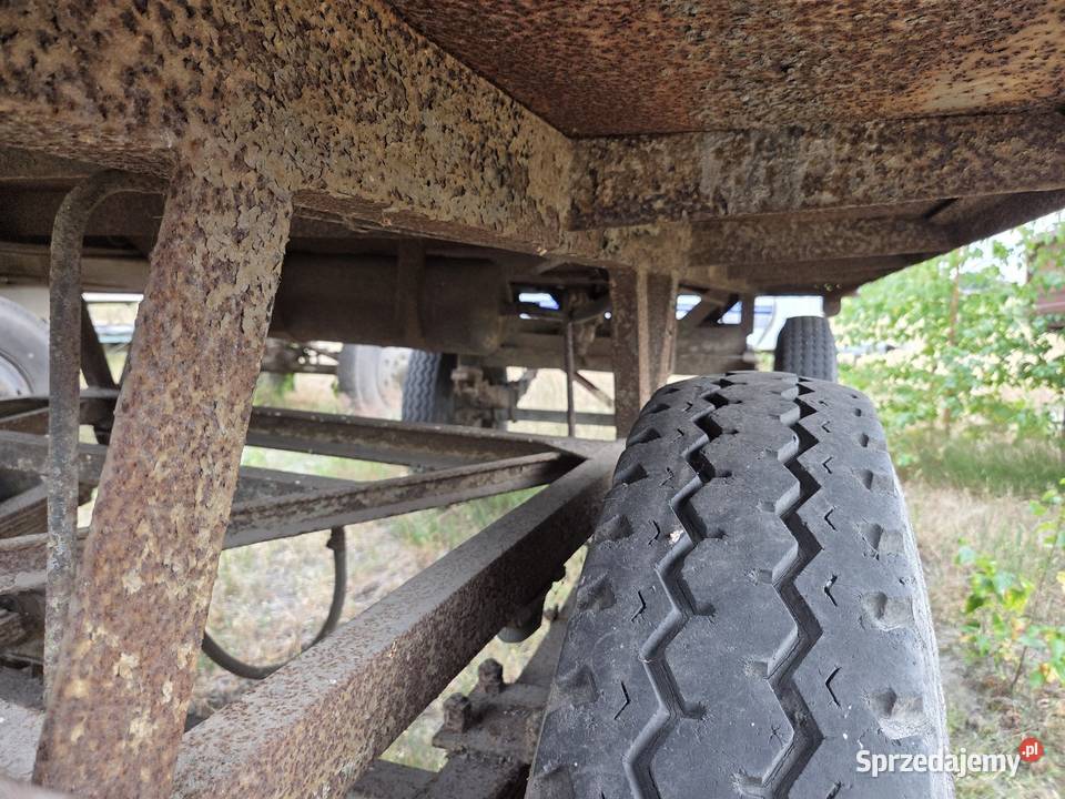 Przyczepa rolnicza Autosan Sanok sztywna D44 35t Złoczew sprzedam