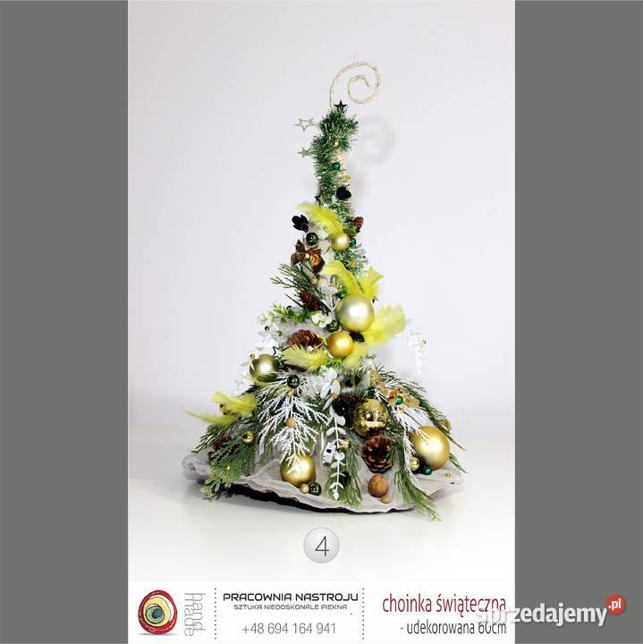 MAŁE CHOINKI ŚWIĄTECZNE GNOM SKRZAT UDEKOROWANE sprzedam