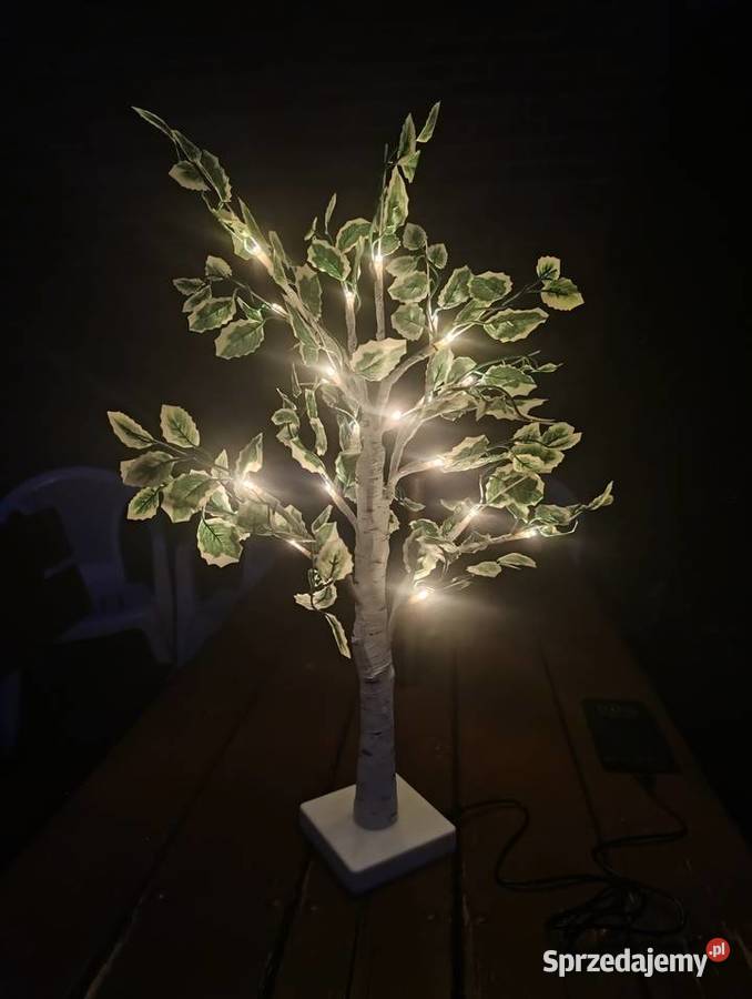 Lampka Nocna USB drzewo Brzoza LED Blachownia