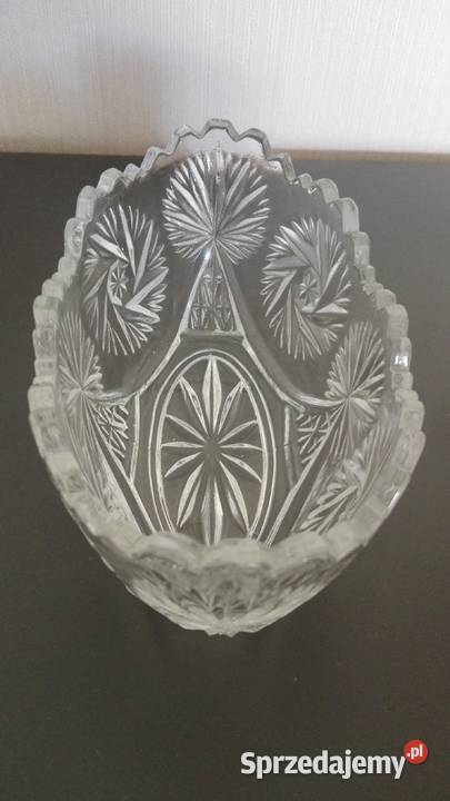 Gondolka stare szkło PRL huta Hortensja podlaskie Warpechy Stare