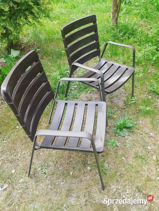 Krzesła tarasowe ogrodowe metalowy stelaż Sokołów Podlaski