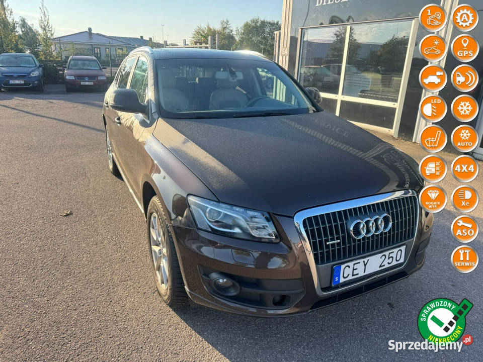 Audi Q5 20tdi 170 quattro panorama ledy bi xenon klimatyzacja Gdańsk
