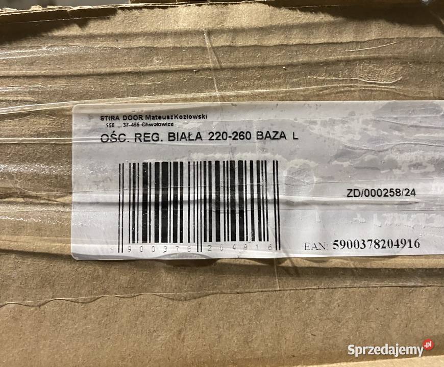 Drzwi 80 lewe białe pełne z ościeżnicą śląskie Dąbrowa Górnicza