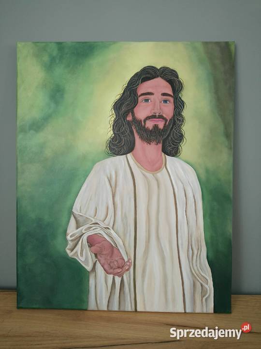 Obraz Jezus ręcznie malowany akryle Malarstwo Piła