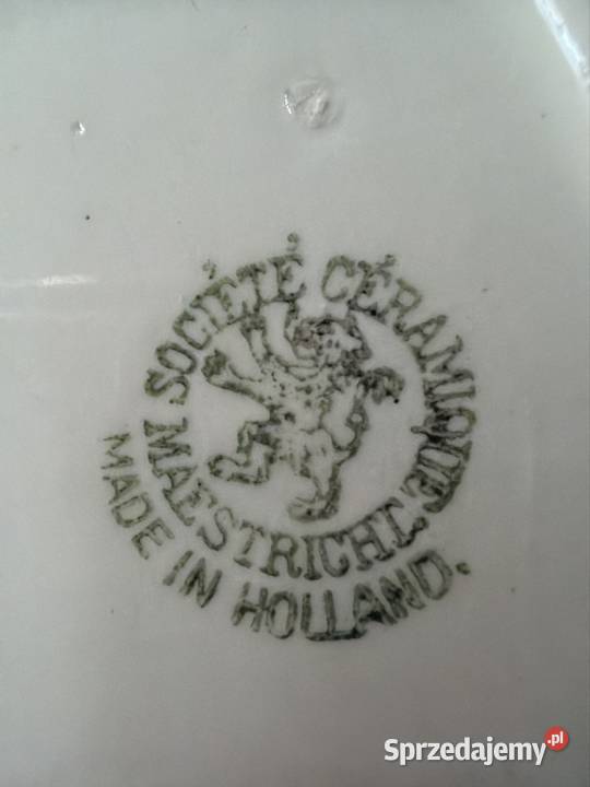 Zabytkowy zestaw toaletowy z porcelany sygnowany Porcelana i szkło Bystrzyca Kłodzka