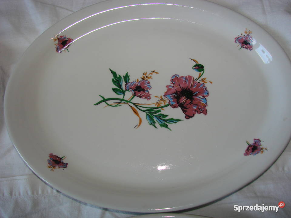 Lubiana Kwiaty półmisek PRL