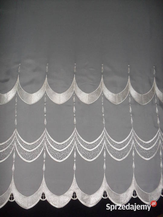 Firana gotowa krem haft 145 x 155 dolnośląskie Wrocław
