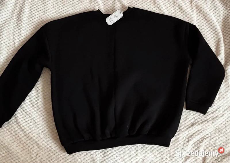 Bluza damska ocieplana oversize kolor czarny Szczecin