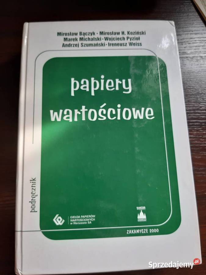 PAPIERY WARTOŚCIOWE PODRĘCZNIK Poznań